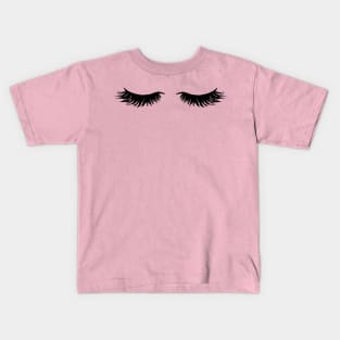 Eyelashes Kids T-Shirt